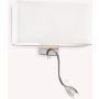 Ideal Lux HOTEL 035949 kinkiet 1x60W/E27+1x1,5W/LED   ip20