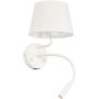 TK Lighting MAJA 10204 kinkiet 1x15W/E27+1x8W/G9 IP20