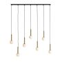 Aldex RIU 7 BLACK / BRASS 1121T40 lampa wisząca 7x5W/G9