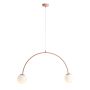 Aldex UNA 2 CORAL 1116H11 lampa wisząca 2x10W/E14