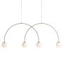 Aldex UNA 4 BEIGE L 1116L17_L lampa wisząca 4x10W/E14