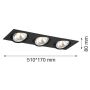 Argon OLIMP 1329 oprawa wpuszczana 3x6W/G9  IP20