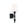 Cosmolight AUSTIN W01149BK-WH kinkiet 1x40W/E14 IP20