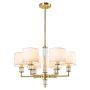 CosmoLight SUTTON P06692BR-WH lampa sufitowa 6x40W/E14   IP20