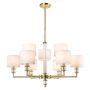 CosmoLight SUTTON P09685BR-WH lampa sufitowa 9x40W/E14   IP20