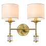 CosmoLight SUTTON W02852BR-WH kinkiet 2x25W/E14   IP20