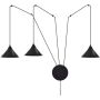Emibig ABRAMO 3 BLACK 160/3 lampa wisząca 3x15W/E27 IP20