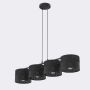 Emibig KARBON 1651/4 lampa wisząca 4x15W/E27 IP20