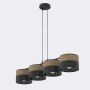 Emibig KARBON 1653/4 lampa wisząca 4x15W/E27 IP20