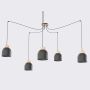 Emibig KRU 1626/5 lampa wisząca 5x15W/E27 IP20
