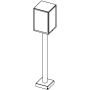 Norlys Lofoten 1946BC lampa stojąca 1x11W/E27 IP44