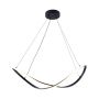 Zuma Line ERDA 19600P-BK lampa wisząca 1x45W/LED 3000K|4000K|6000K IP20