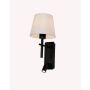 Zuma Line LUNA W4106-2BK+WH kinkiet 1x2,5W/LED+1x40W/E27   ip20