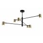 Zuma Line PEDRO PEN4104-6GD+BK lampa wisząca 6x5W/GU10   ip20