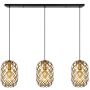 Lucide WOLFRAM 21417/03/02 lampa wisząca 3x60w/e27   ip20