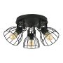 TK Lighting ALANO BLACK 2123 plafon sufitowy 3x60W/E27 