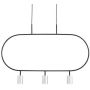 Altavola Design Luna LPL338-SL lampa wisząca 3x3W/LED 720lm 3000K IP20