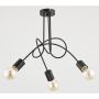 Alfa TANGO BLACK 23173 plafon sufitowy 3x60W/E27 