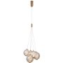 Italux Butero PND-34359-5-HBR-AMB lampa wisząca 5x20W/LED 1830lm 3000K IP20