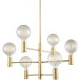 Italux Veva  MDM3339/6 GD lampa sufitowa 6x40W/E27   IP20