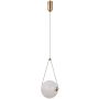 Italux Rastia PND-34361-M-HBR-OPAL lampa wisząca 1x9W/LED 975lm 3000K IP20