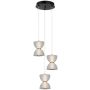 Italux Tica PND-83949-3-BK lampa wisząca 1x22W/LED 950lm 3000K IP20