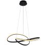 Italux Consa PND-19221C-BK lampa wisząca 1x40W/LED 3400lm 3000K/4000K/6000K IP20