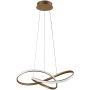 Italux Consa PND-19221C-GD lampa wisząca 1x40W/LED 3400lm 3000K/4000K/6000K IP20