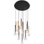 Italux Alinos PND-24019-14A-BK lampa wisząca 14x58W/LED 4410lm 3000K IP20