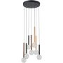 Italux Alinos PND-24019-7A-BK lampa wisząca 7x28W/LED 2205lm 3000K IP20