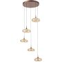 Italux Tenele PND-24028-5A-COPP lampa wisząca 5x35W/LED 1514lm 3000K IP20