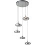 Italux Tenele PND-24028-5A-SILV lampa wisząca 5x35W/LED 1514lm 3000K IP20