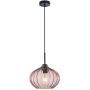 Italux Pansol PND-2940-1S-BK-CF lampa wisząca 1x40W/E27   IP20