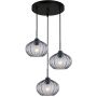Italux Pansol PND-2940-3AS-BK-SG2 lampa wisząca 3x40W/E27   IP20