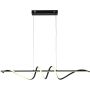 Italux Bastelo PND-24154-BK lampa wisząca 1x40W/LED 3400lm 3000K/4000K/6000K IP20