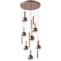 Italux Camino PND-24038-12A-COPP lampa wisząca 12x60W/LED 2469lm 3000K IP20