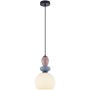 Italux Domali PND-36816-1A-BK-WH lampa wisząca 1x40W/E27   IP20