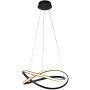 Italux Rumio PND-23917-BK lampa wisząca 1x40W/LED 3400lm 3000K/4000K/6000K IP20
