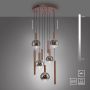 Paul Neuhaus BOWL 2287-23 lampa wisząca 9x7W/LED 1600lm 2700k ip20