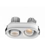 Zambelis RECESSED SPOT LED S175 downlight wpuszczany 2x10W/led 1440lm 3000K IP44