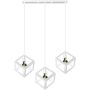 Polux SWEDEN 312457 lampa wisząca 3x20W LED/E27