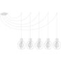 Sigma Lighting AURA 31097 lampa wisząca 5x60W/E27  
