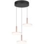 Trio CELESTE 354930365 lampa wisząca 3x7w/led 750lm 3000k ip20