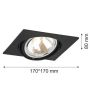 Argon OLIMP 3656 oprawa wpuszczana 1x6W/G9  IP20
