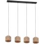 Trio SMILLA 366800436 lampa wisząca 4x10w/e27   ip20