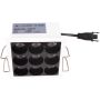 Maxlight X-LINE H0137 downlight wpuszczany 9x10w/led 700lm 3000k ip20