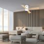 Zambelis CEILING FAN 19137 wentylator 15W/led 1500lm 3000K, 4000K, 6000K  IP20