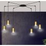 Emibig TRAKER 6 BL/GOLD 526/6 lampa wisząca 6x30W/GU10 IP20