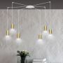 Emibig TRAKER 6 WH/GOLD 527/6 lampa wisząca 6x30W/GU10 IP20