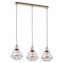 Alfa Kastel Basket 62326 lampa wisząca 3x60W/E27 IP20